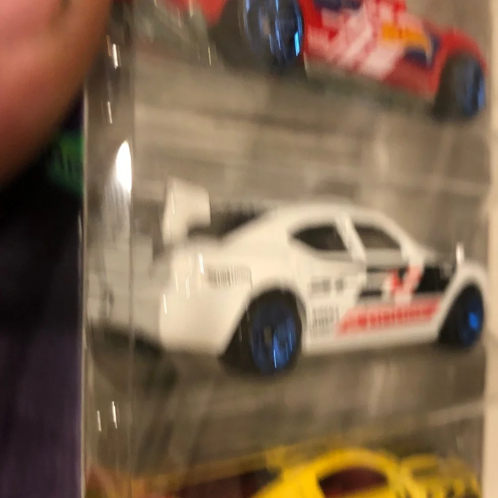 Mattel Hot Wheels Drift Car Set - Blue, Red, White, Yellow